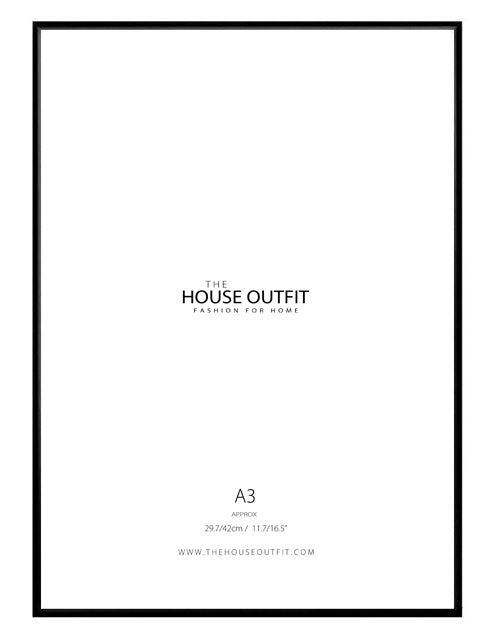 premium matte black aluminium a3 frame