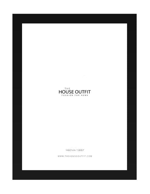 premium black wood A5 frame 