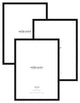 black wooden frame bundle set of 3 50 70