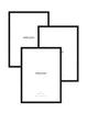 black wood frame bundle set of 3 A2