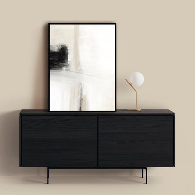 neutral abstract framed canvas premium nude beige black