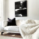 large monochrome abstract canvas