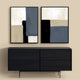 premium canvas wall art neutral nude stone beige blue black abstract