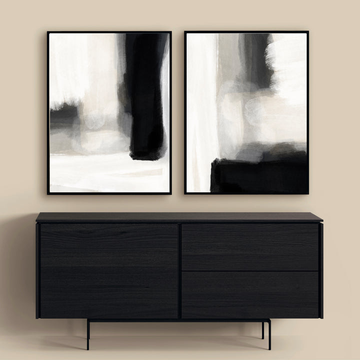 CHINA FRAMED CANVAS SET OF 2