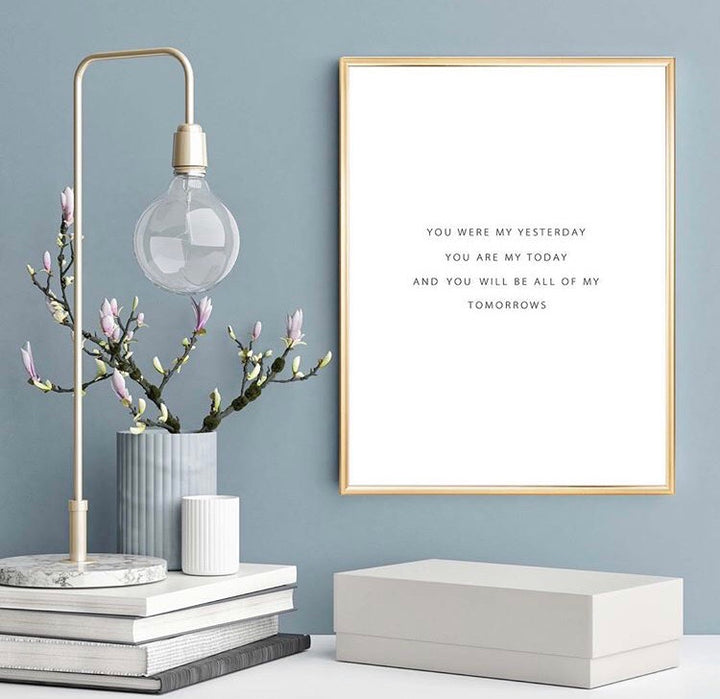 Yesterday today tomorrow