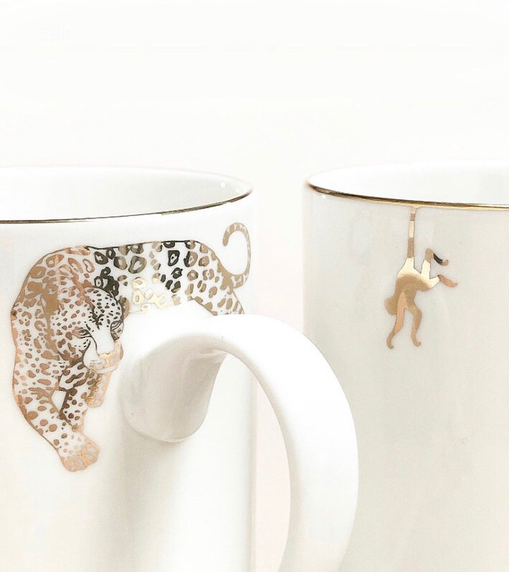 Limited Edition 24k Gold Mug Set - Little Monkeys