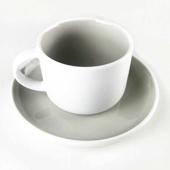 Grey 2 Tone Cup And Saucer