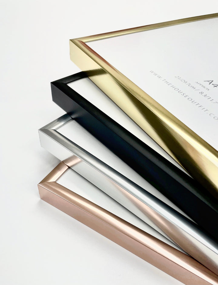 ALUMINIUM GOLD A4 FRAME