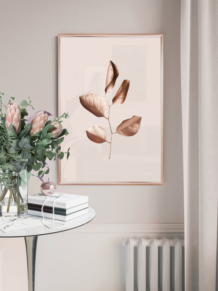 GILDED LEAVES - ROSE GOLD BABY PINK